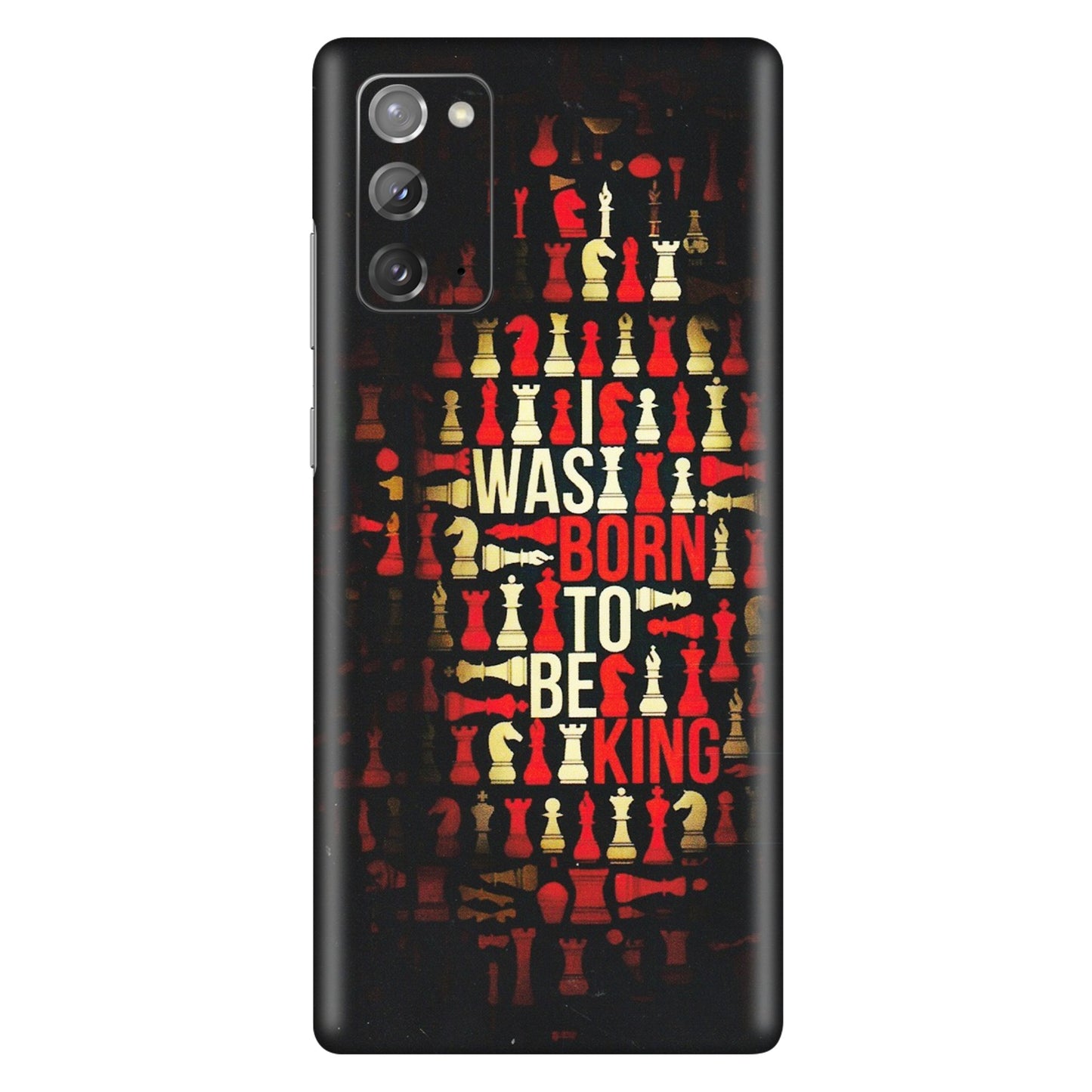 Samsung M/F/Note/Flip and C Phone Skins (All Models) - Born To Be King - Matte Finish (M-73) Samsung Galaxy Note 20