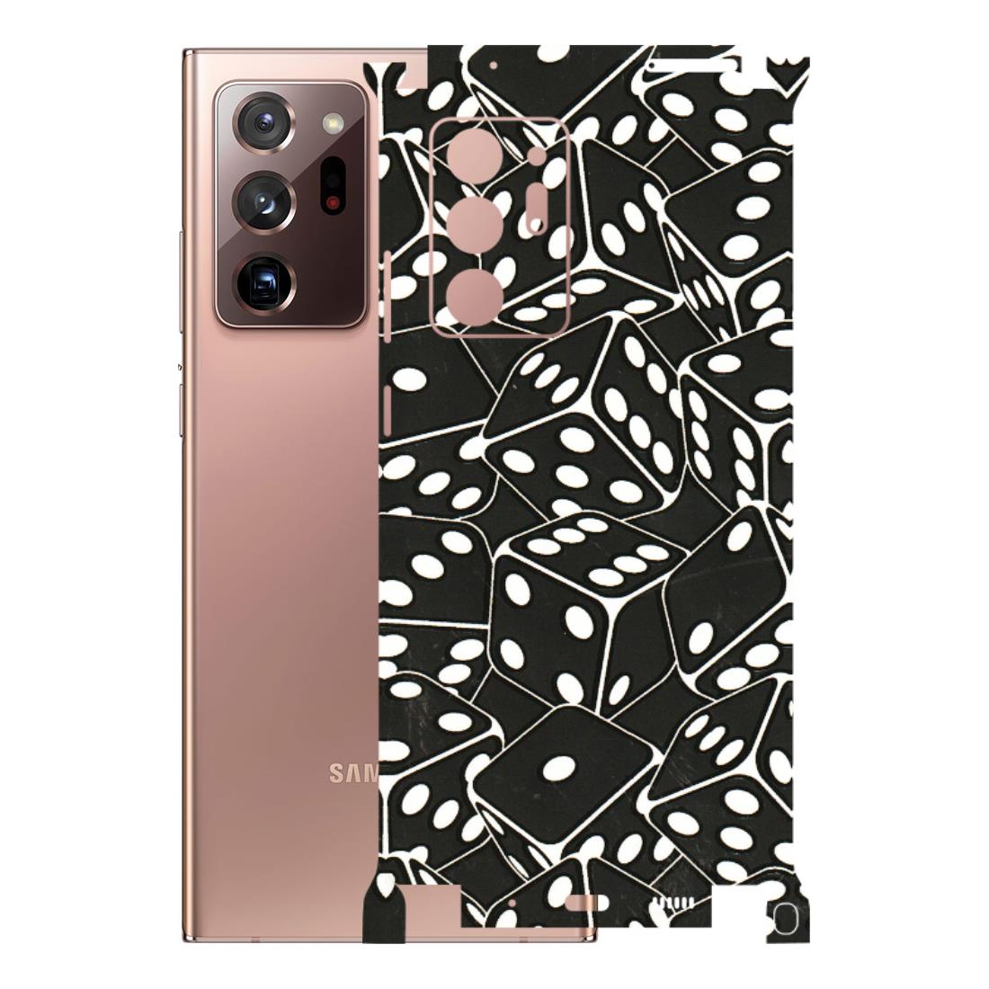 Samsung M/F/Note/Flip and C Phone Skins (All Models) - Big Black Dices - 3D Embossed Finish (L-106) Samsung Galaxy Note 20 Ultra
