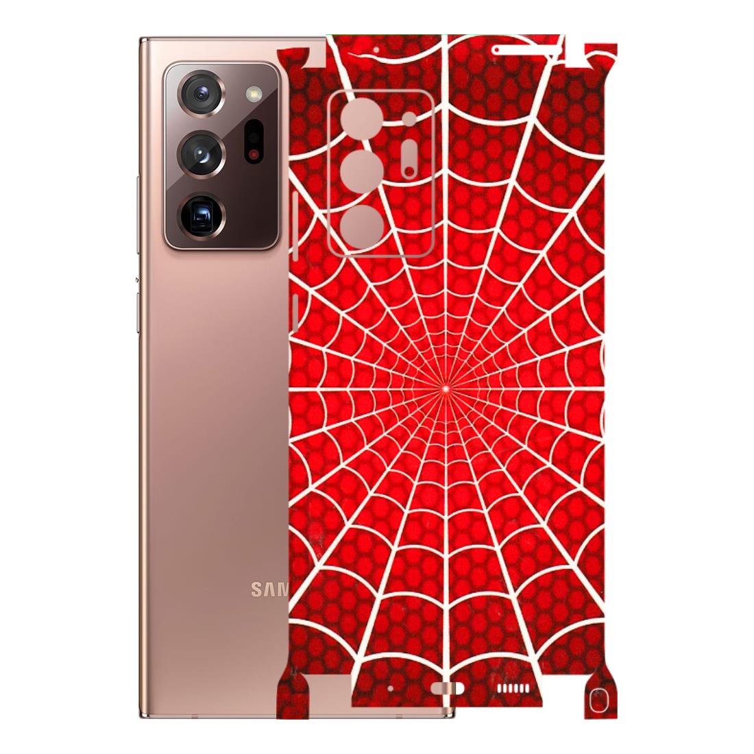Samsung M/F/Note/Flip and C Phone Skins (All Models) - Classic Spidey Web - 3D Embossed Finish (L-115) Samsung Galaxy Note 20 Ultra