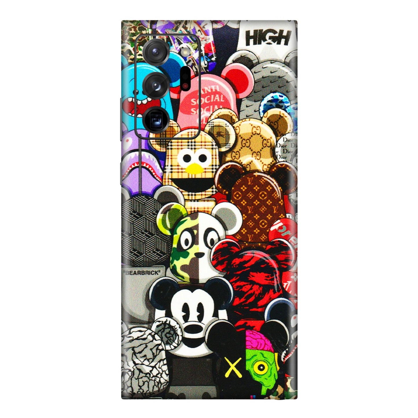 Samsung M/F/Note/Flip and C Phone Skins (All Models) - More Mickey Mouses - 3D Embossed Finish (L-118) Samsung Galaxy Note 20 Ultra