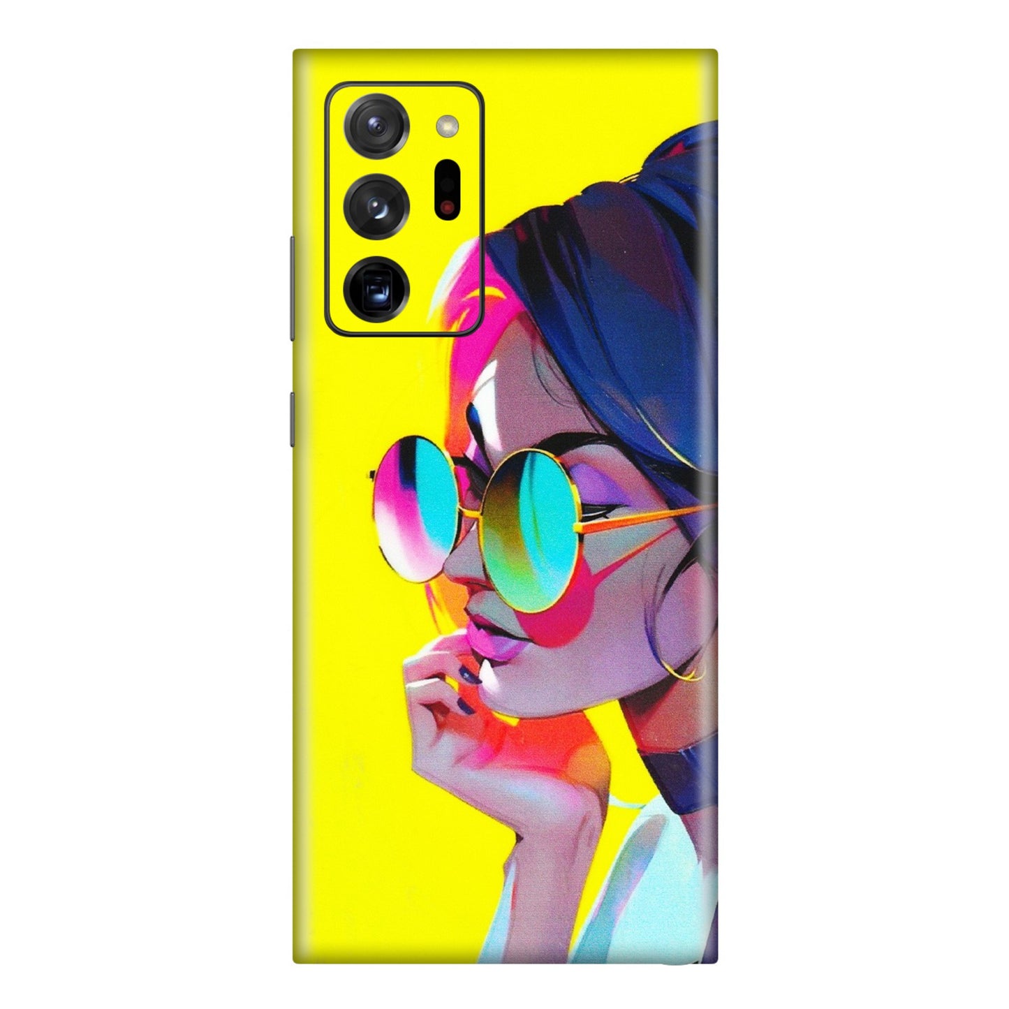 Samsung M/F/Note/Flip and C Phone Skins (All Models) - Bold Stylish Girl - 3D Embossed Finish (L-222) Samsung Galaxy Note 20 Ultra