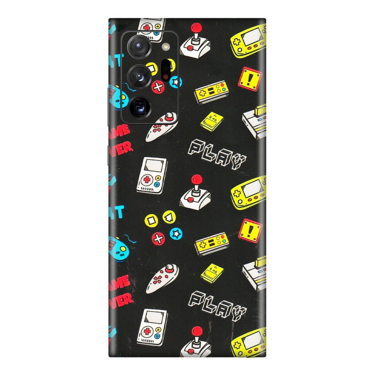 Samsung M/F/Note/Flip and C Phone Skins (All Models) - Gaming Doodles - 3D Embossed Finish (L-224) Samsung Galaxy Note 20 Ultra