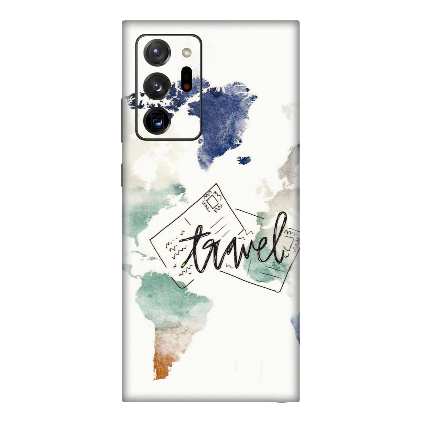 Samsung M/F/Note/Flip and C Phone Skins (All Models) - Travel The World - 3D Embossed Finish (L-232) Samsung Galaxy Note 20 Ultra