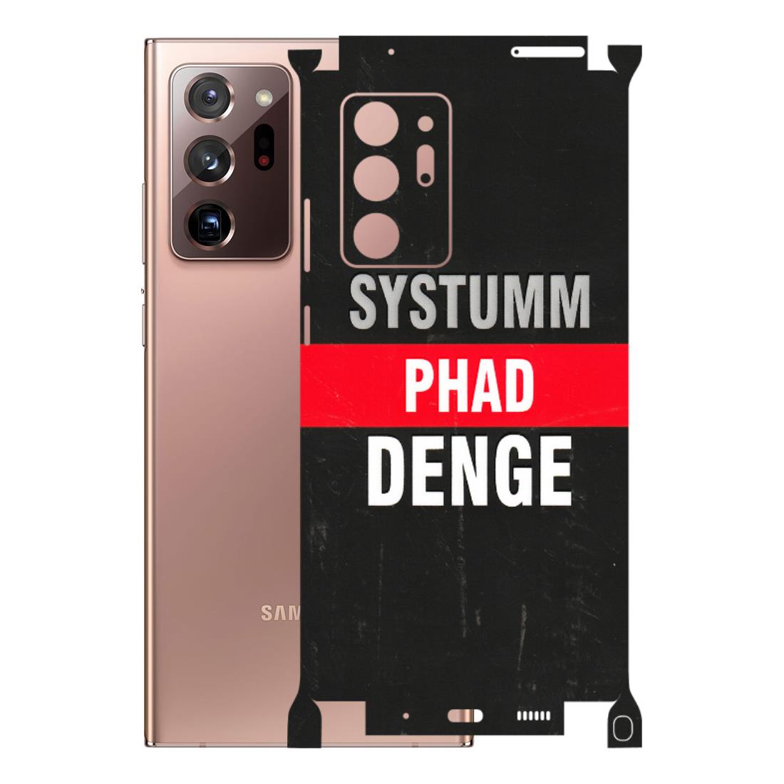 Samsung M/F/Note/Flip and C Phone Skins (All Models) - Systumm Phad Denge - 3D Embossed Finish (L-278) Samsung Galaxy Note 20 Ultra