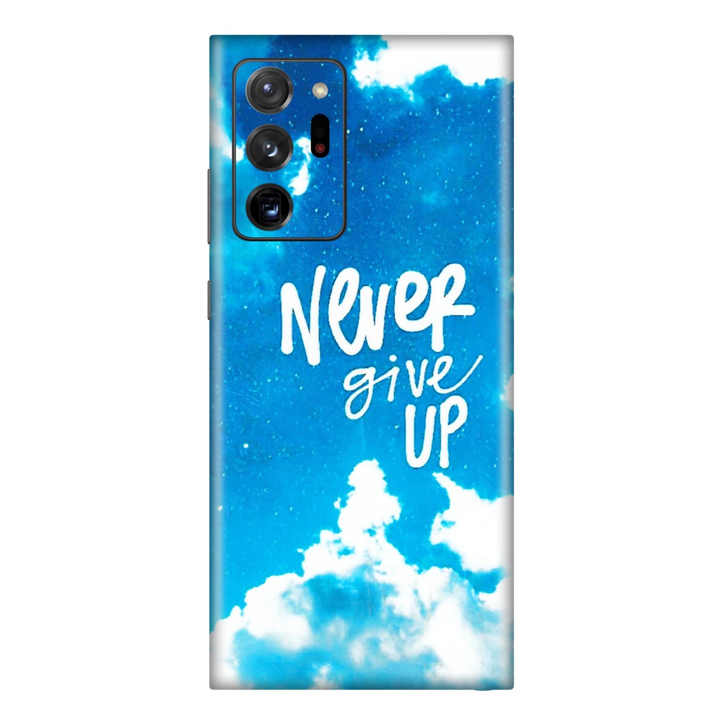 Samsung M/F/Note/Flip and C Phone Skins (All Models) - Never Give Up - 3D Embossed Finish (L-279) Samsung Galaxy Note 20 Ultra