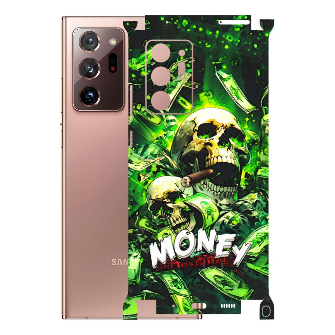 Samsung M/F/Note/Flip and C Phone Skins (All Models) - Skull Money - 3D Embossed Finish (L-303) Samsung Galaxy Note 20 Ultra