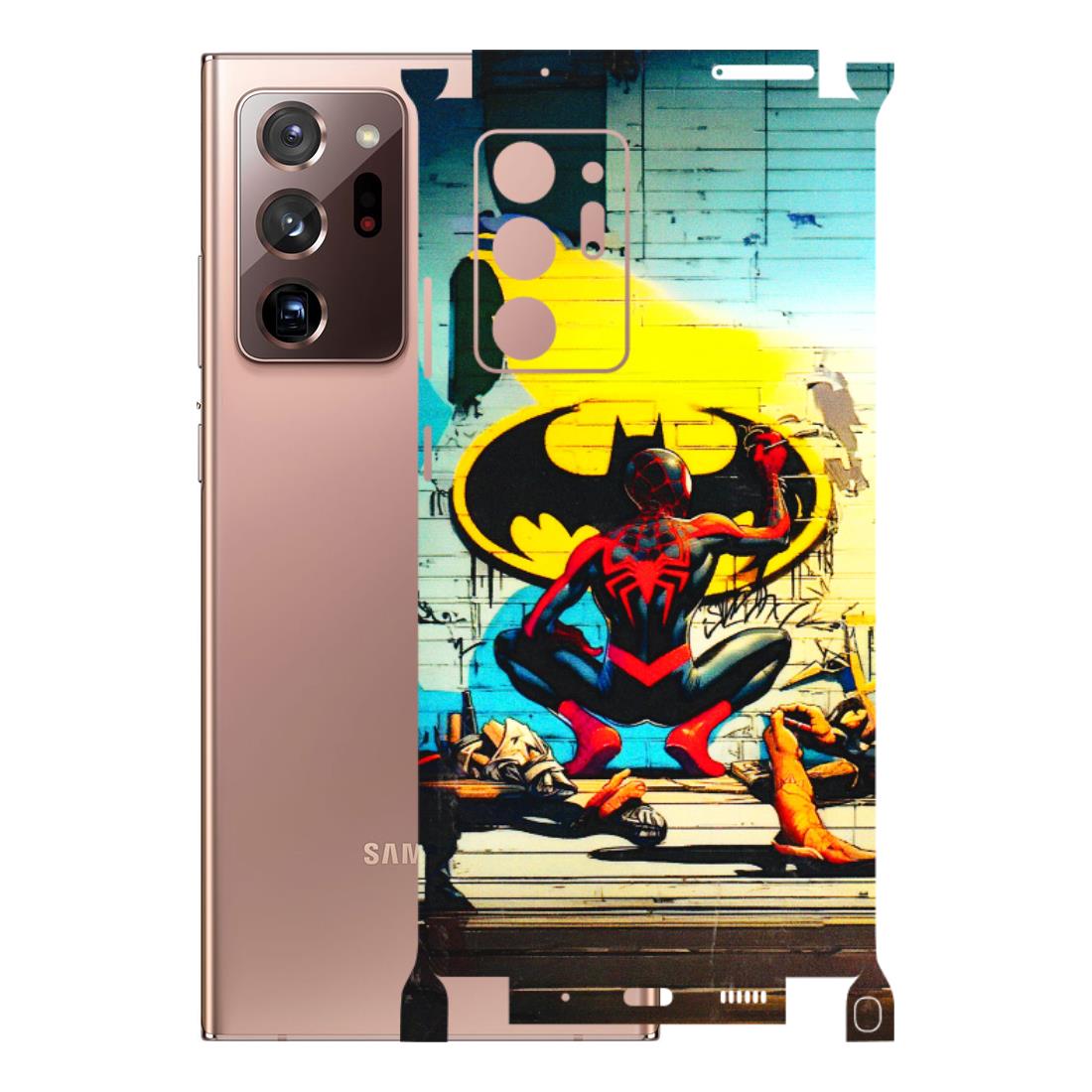 Samsung M/F/Note/Flip and C Phone Skins (All Models) - New Spiderman Bat Logo - 3D Embossed Finish (L-309) Samsung Galaxy Note 20 Ultra