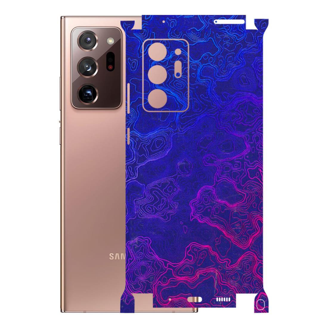 Samsung M/F/Note/Flip and C Phone Skins (All Models) - Purple Ripples Swirl - 3D Embossed Finish (L-314) Samsung Galaxy Note 20 Ultra