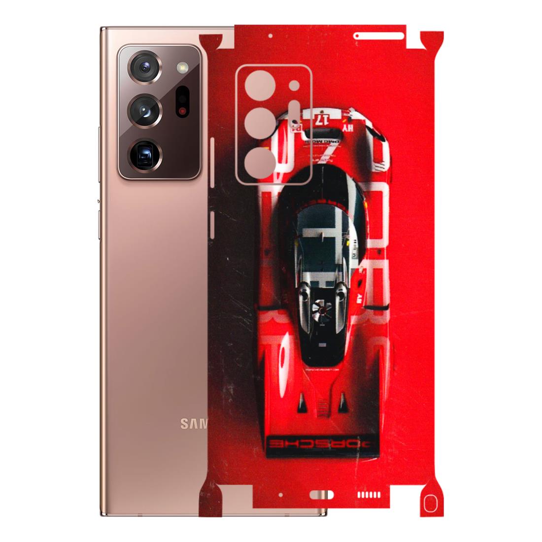Samsung M/F/Note/Flip and C Phone Skins (All Models) - Red Porsche Car Logo - 3D Embossed Finish (L-315) Samsung Galaxy Note 20 Ultra