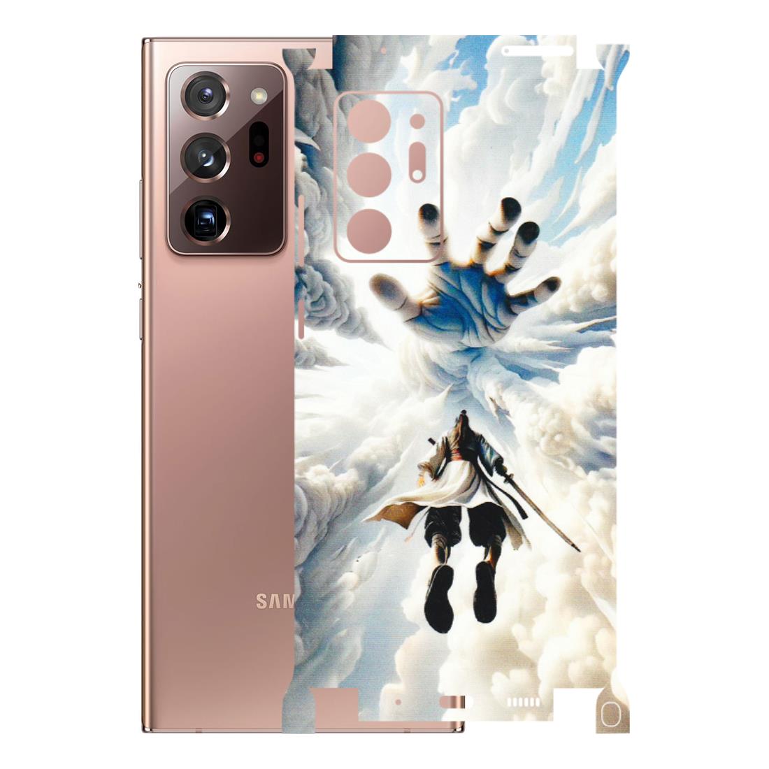 Samsung M/F/Note/Flip and C Phone Skins (All Models) - Big Hand With Monkey King - 3D Embossed Finish (L-323) Samsung Galaxy Note 20 Ultra