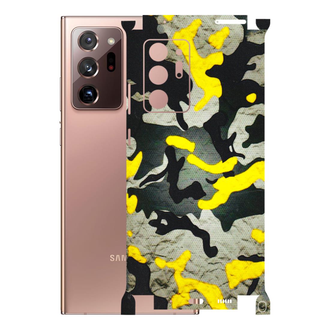 Samsung M/F/Note/Flip and C Phone Skins (All Models) - Yellow Camouflage - 3D Embossed Finish (L-61) Samsung Galaxy Note 20 Ultra