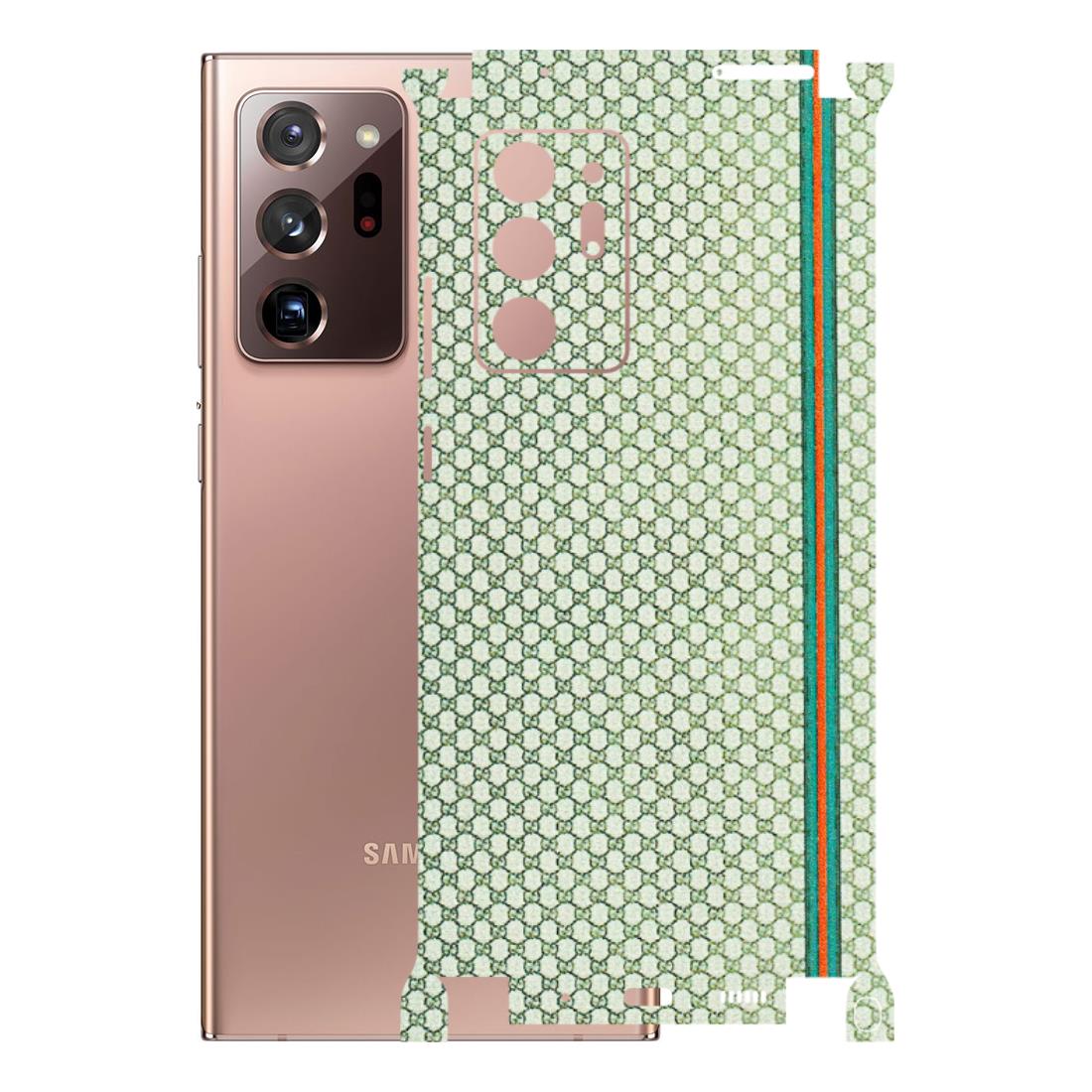 Samsung M/F/Note/Flip and C Phone Skins (All Models) - Gucci Fabric Pattern - 3D Embossed Finish (L-73) Samsung Galaxy Note 20 Ultra