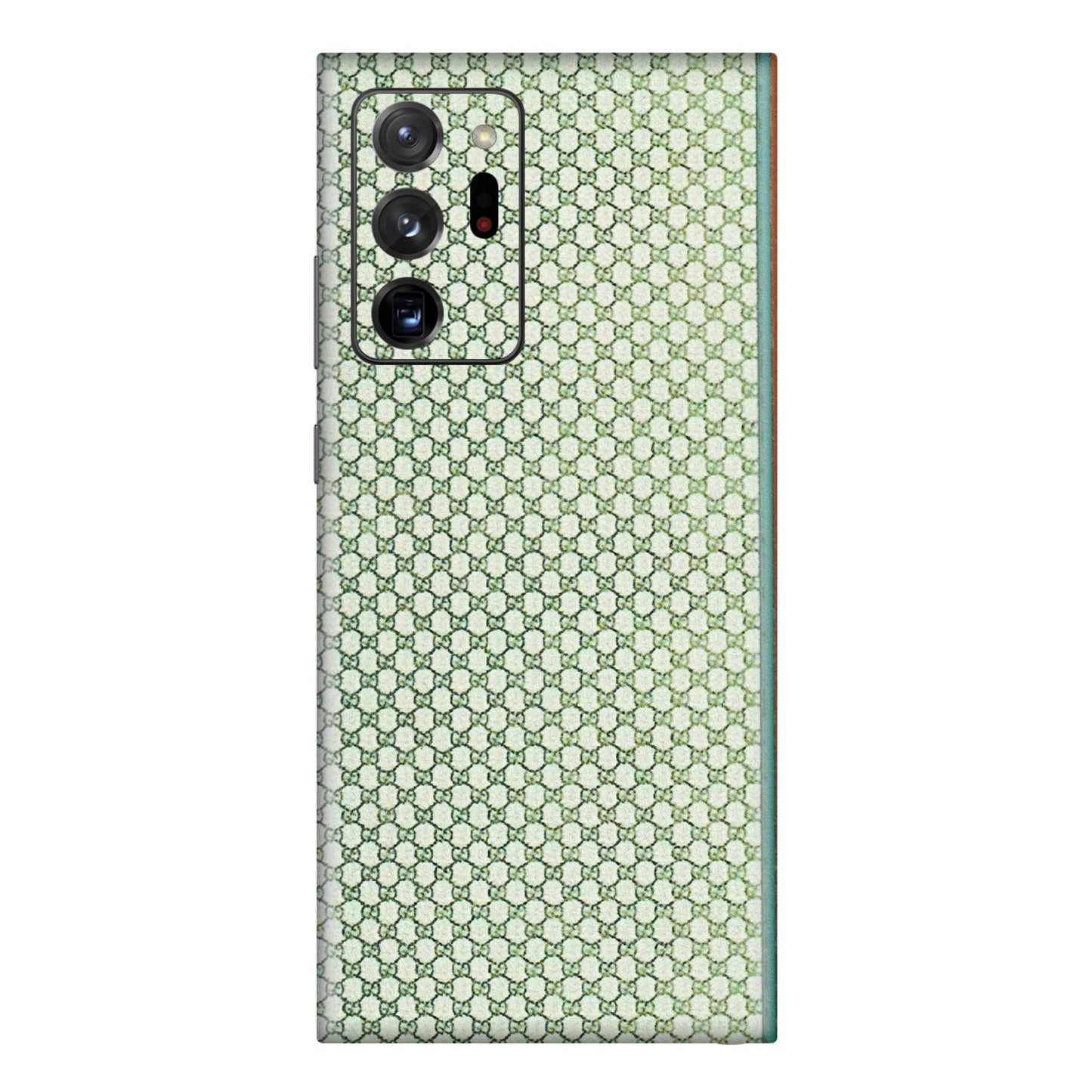 Samsung M/F/Note/Flip and C Phone Skins (All Models) - Gucci Fabric Pattern - 3D Embossed Finish (L-73) Samsung Galaxy Note 20 Ultra