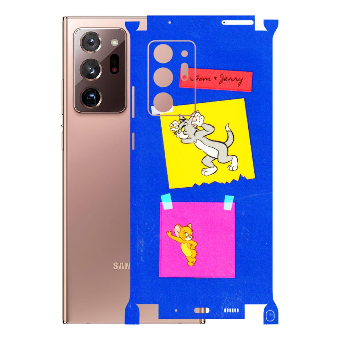 Samsung M/F/Note/Flip and C Phone Skins (All Models) - Tom N Jerry Sticky Notes - 3D Embossed Finish (L-88) Samsung Galaxy Note 20 Ultra
