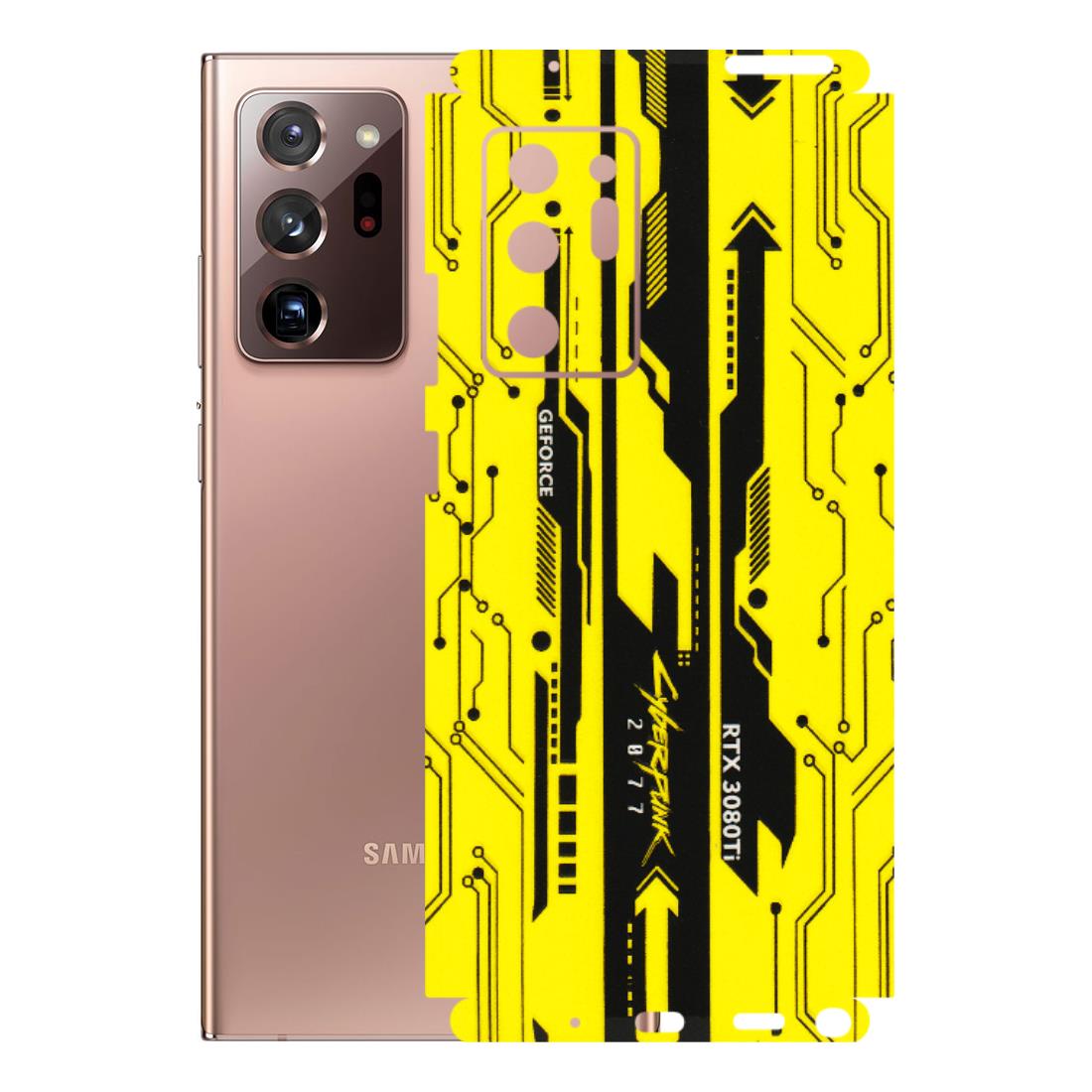 Samsung M/F/Note/Flip and C Phone Skins (All Models) - Yellow Cyberpunk - 3D Embossed Finish (L-93) Samsung Galaxy Note 20 Ultra