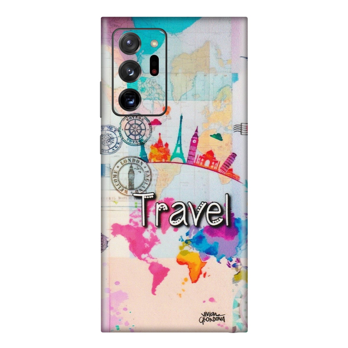 Samsung M/F/Note/Flip and C Phone Skins (All Models) - Travel The Wonders - Matte Finish (M-108) Samsung Galaxy Note 20 Ultra