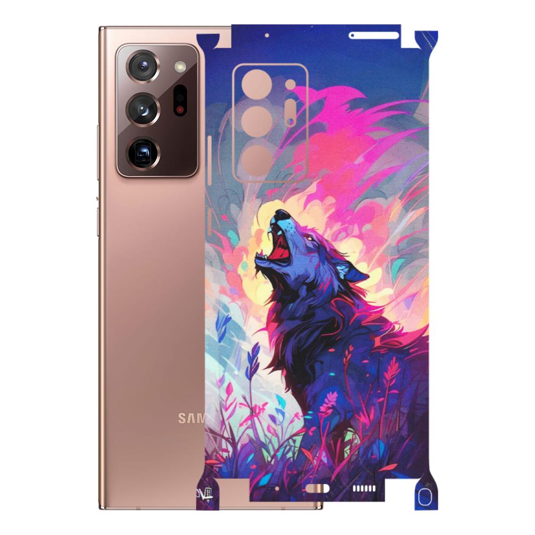 Samsung M/F/Note/Flip and C Phone Skins (All Models) - New Wild Wolf Abstract - Matte Finish (M-125) Samsung Galaxy Note 20 Ultra