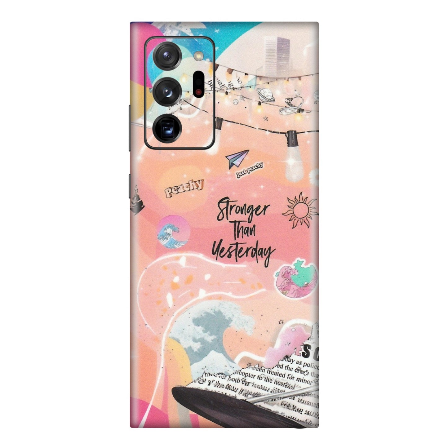 Samsung M/F/Note/Flip and C Phone Skins (All Models) - Stronger Then Yesterday - Matte Finish (M-128) Samsung Galaxy Note 20 Ultra