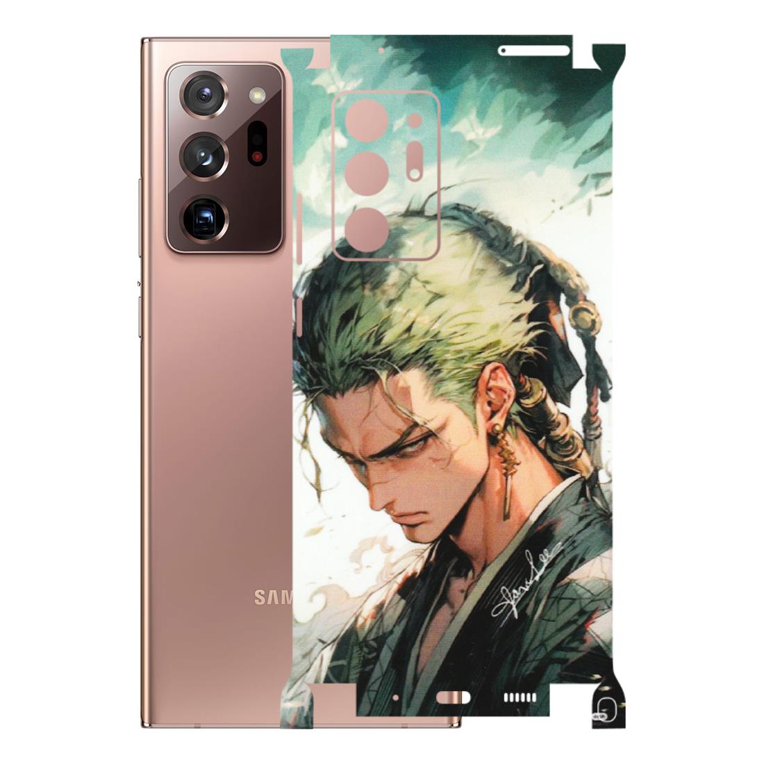 Samsung M/F/Note/Flip and C Phone Skins (All Models) - New Roronoa Zoro One Picece Anime - Matte Finish (M-140) Samsung Galaxy Note 20 Ultra