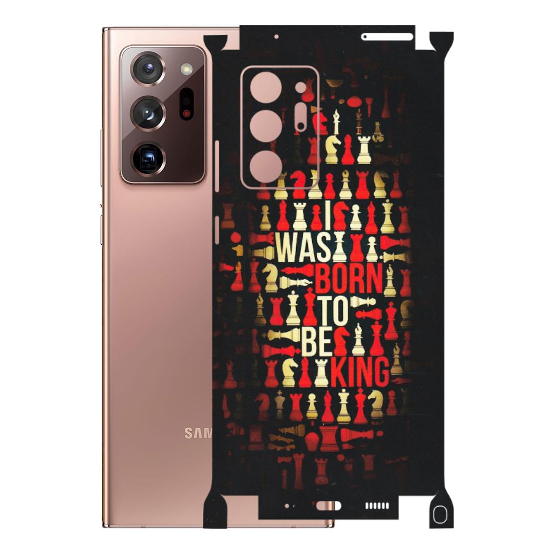 Samsung M/F/Note/Flip and C Phone Skins (All Models) - Born To Be King - Matte Finish (M-73) Samsung Galaxy Note 20 Ultra