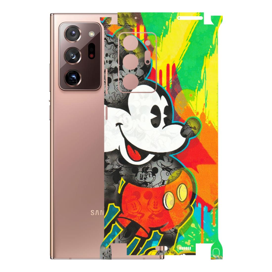 Samsung M/F/Note/Flip and C Phone Skins (All Models) - Multiple Mickey With Colourful Texture - Matte Finish (M-84) Samsung Galaxy Note 20 Ultra