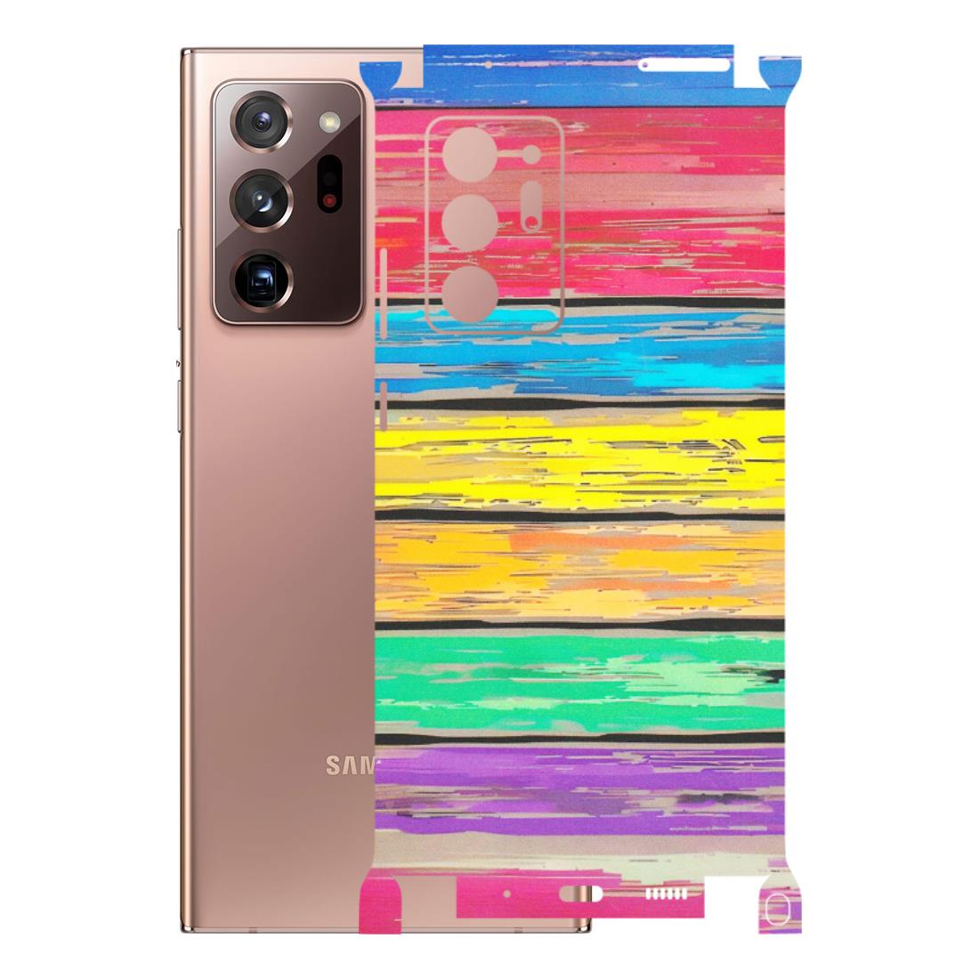 Samsung M/F/Note/Flip and C Phone Skins (All Models) - Multi Colour Wooden Wall - Matte Finish (M-96) Samsung Galaxy Note 20 Ultra