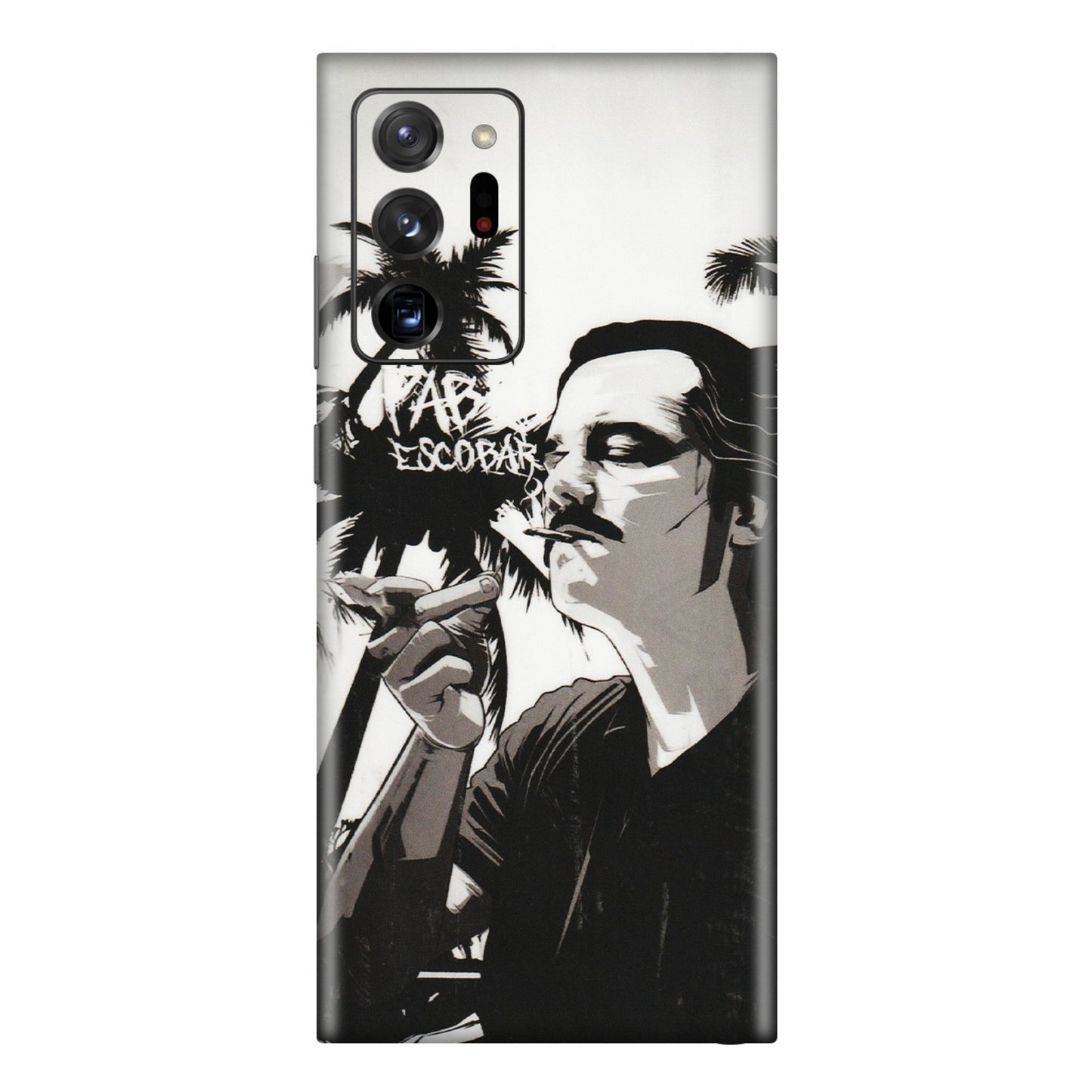 Samsung M/F/Note/Flip and C Phone Skins (All Models) - Pab Escobar - Transparent Finish (T-05) Samsung Galaxy Note 20 Ultra