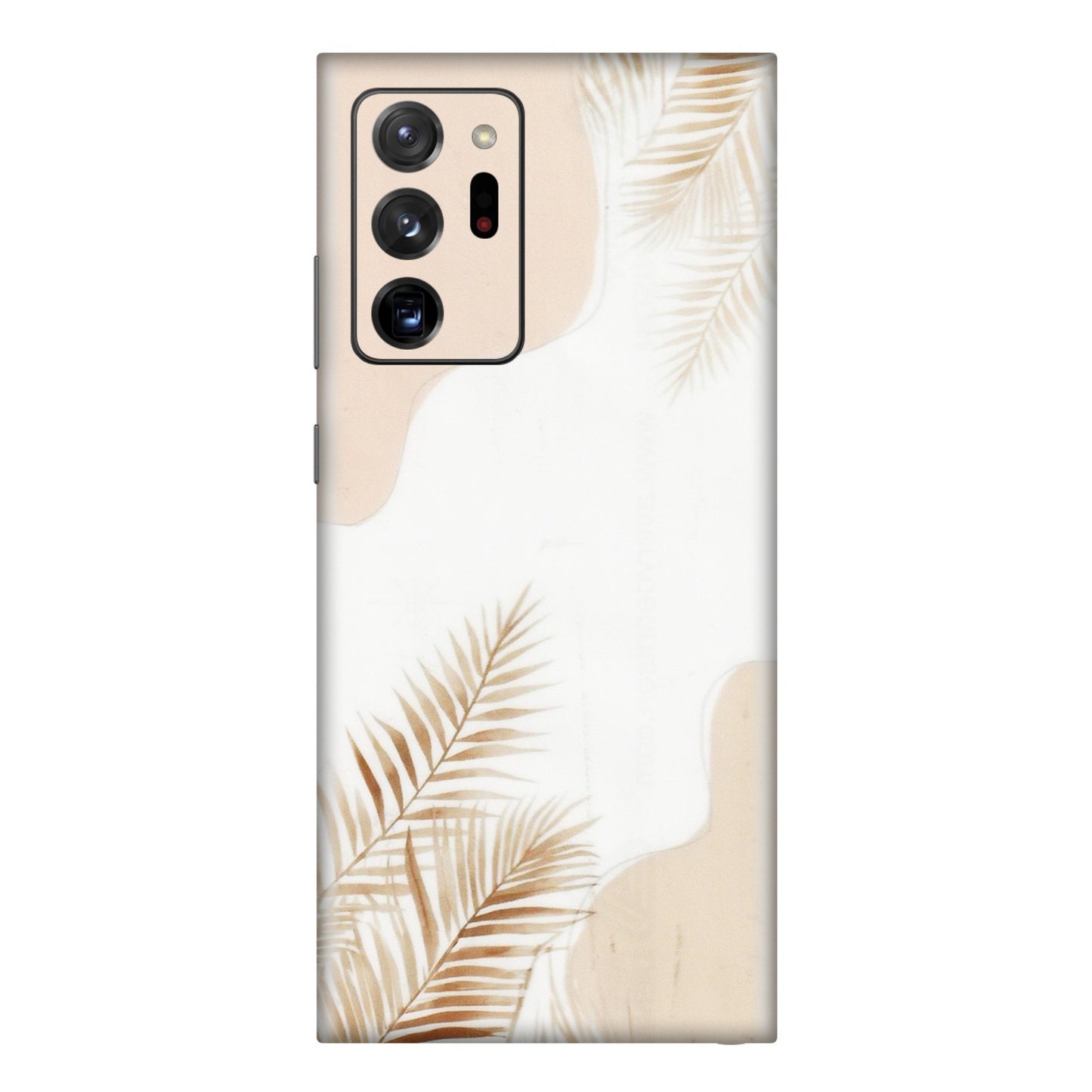 Samsung M/F/Note/Flip and C Phone Skins (All Models) - Gold Petals Abstract - Transparent Finish (T-08) Samsung Galaxy Note 20 Ultra