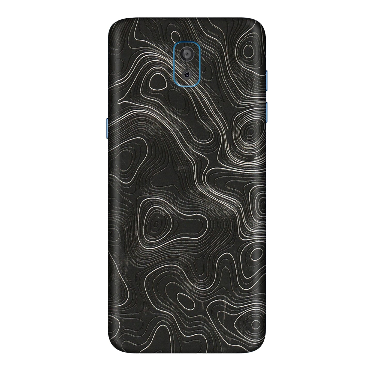 Samsung M/F/Note/Flip and C Phone Skins (All Models) - Abstract White Line Map - 3D Embossed Finish (L-269) Samsung Galaxy On 8