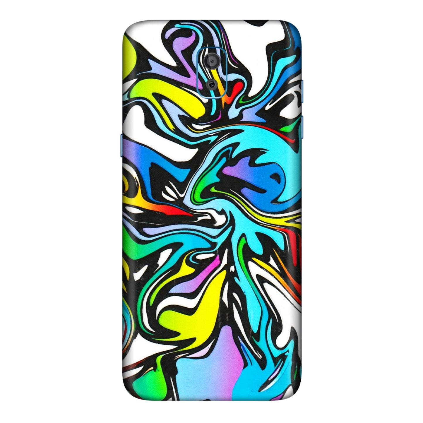 Samsung M/F/Note/Flip and C Phone Skins (All Models) - Abstract Colour Paints - 3D Embossed Finish (L-271) Samsung Galaxy On 8