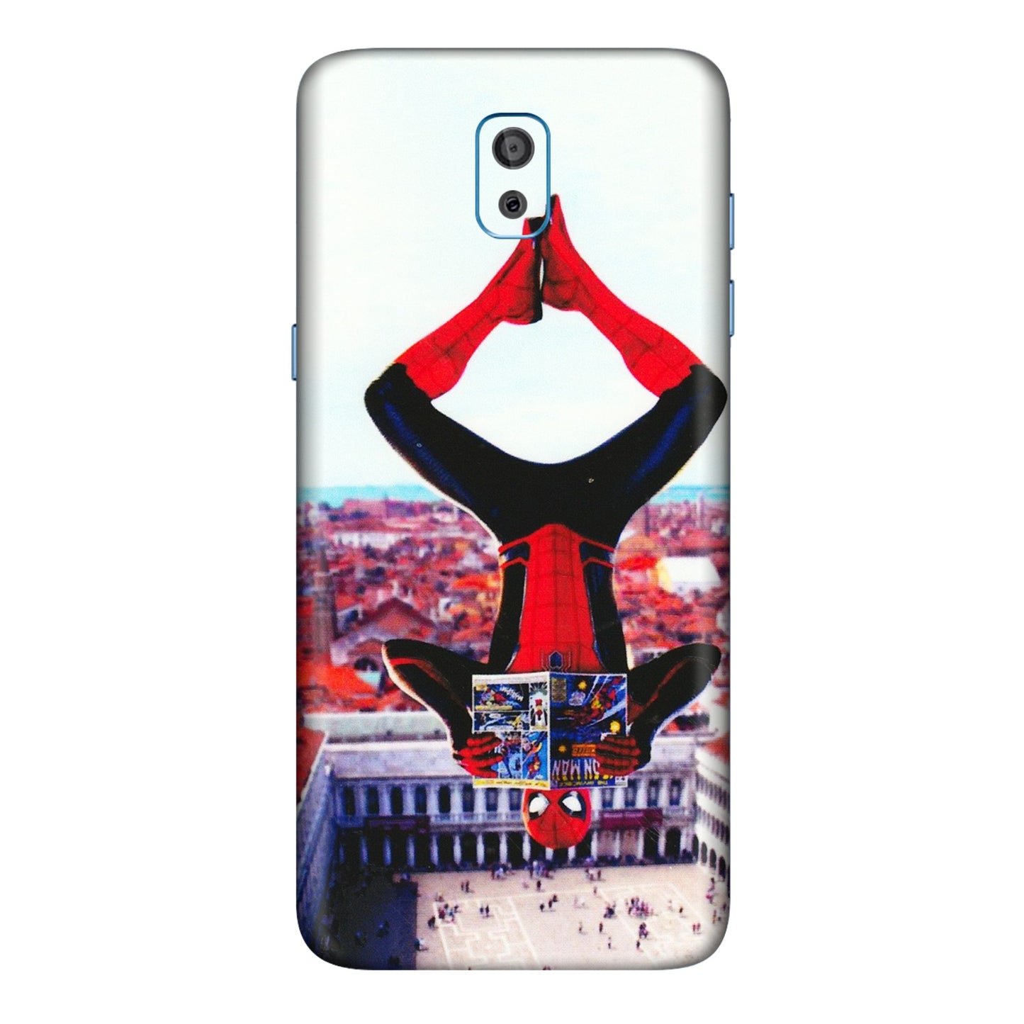 Samsung M/F/Note/Flip and C Phone Skins (All Models) - Spiderman Hanging - 3D Embossed Finish (L-53) Samsung Galaxy On 8