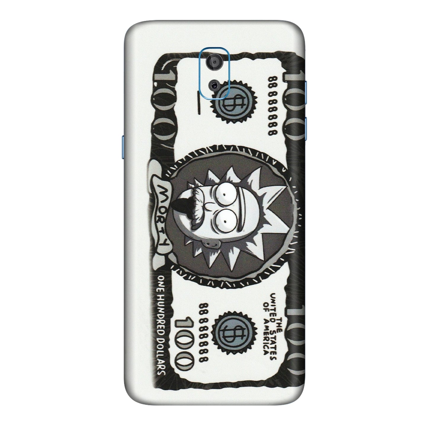 Samsung M/F/Note/Flip and C Phone Skins (All Models) - Rick And Morty Hundred Dollar Anime - Matte Finish (M-161) Samsung Galaxy On 8