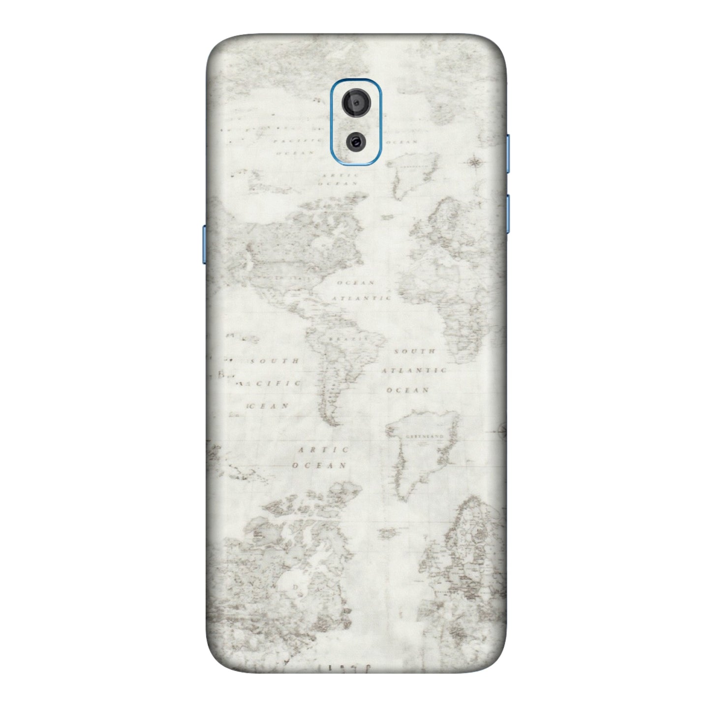 Samsung M/F/Note/Flip and C Phone Skins (All Models) - World Travel Map - Transparent Finish (T-04) Samsung Galaxy On 8