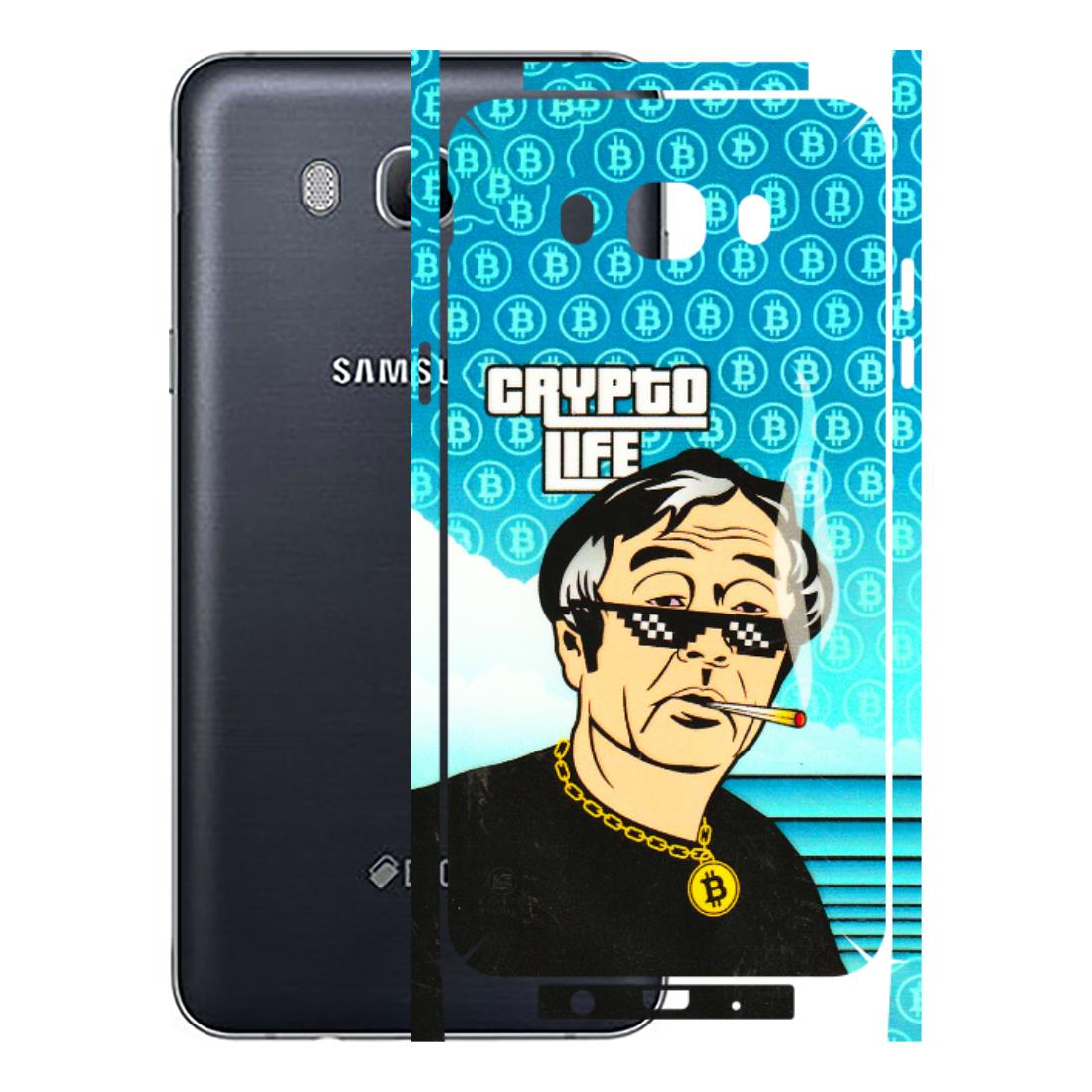 Samsung M/F/Note/Flip and C Phone Skins (All Models) - Crypto Thug Life - 3D Embossed Finish (L-179) Samsung Galaxy On 8