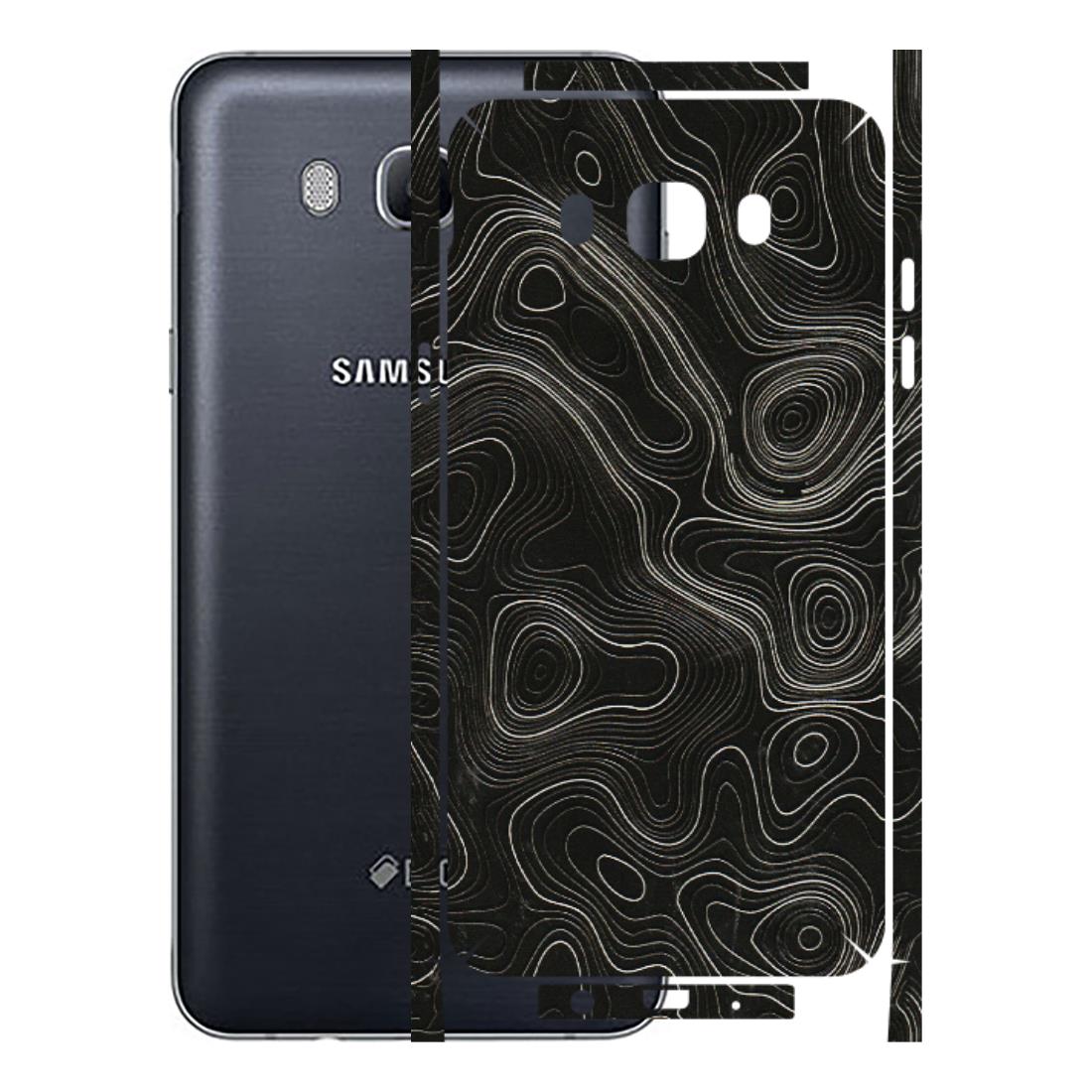 Samsung M/F/Note/Flip and C Phone Skins (All Models) - Black Swirl - 3D Embossed Finish (L-196) Samsung Galaxy On 8