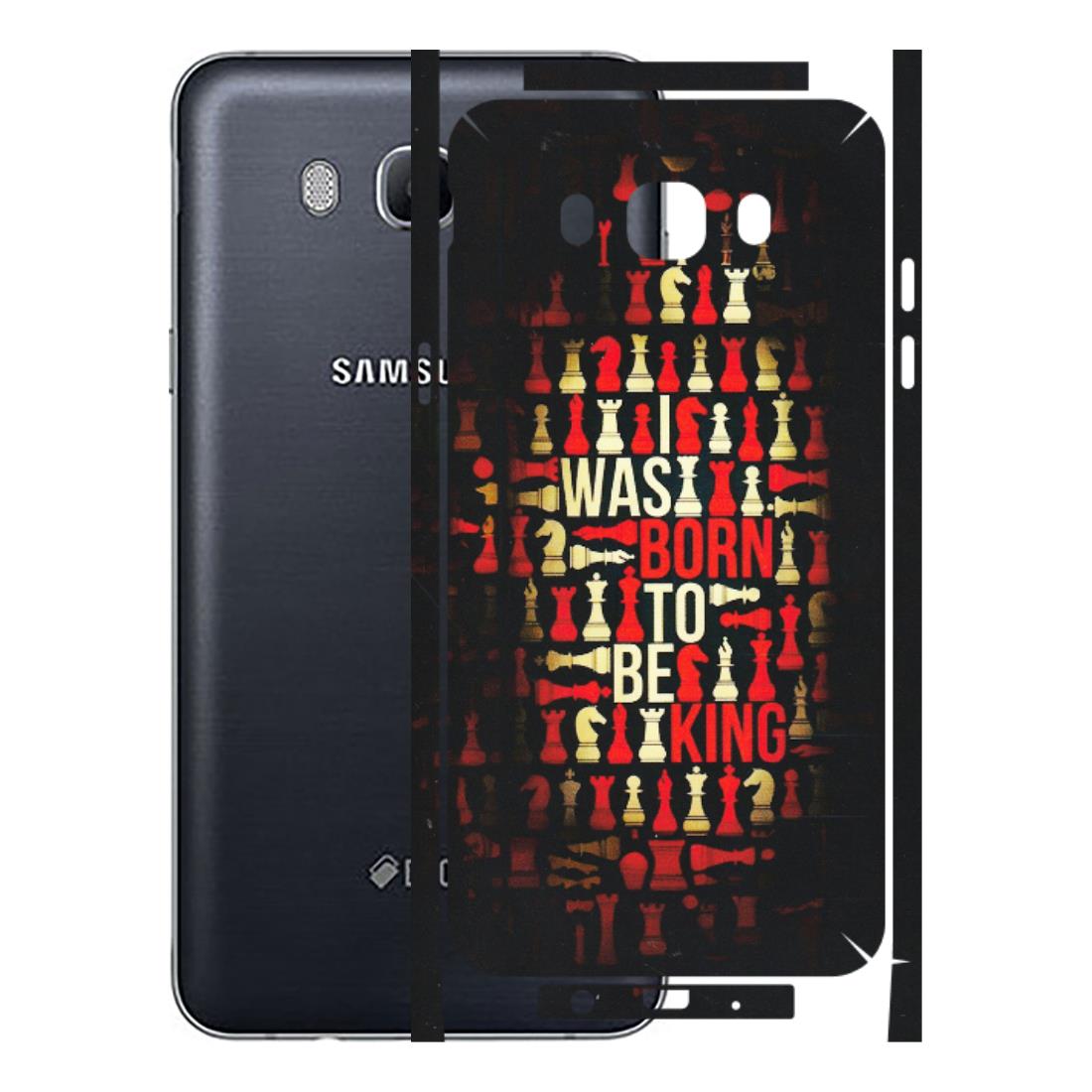 Samsung M/F/Note/Flip and C Phone Skins (All Models) - Born To Be King - Matte Finish (M-73) Samsung Galaxy On 8