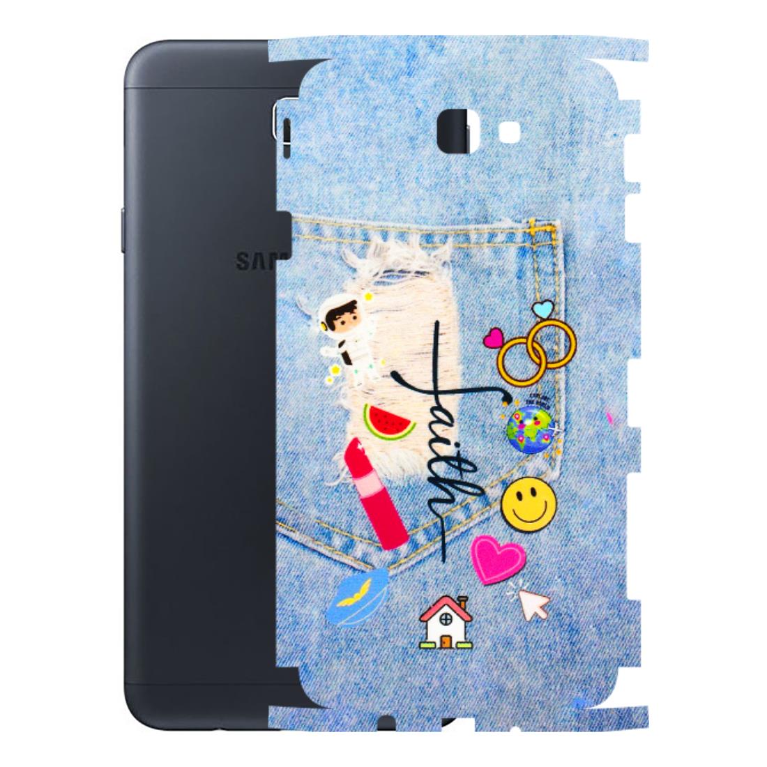 Samsung M/F/Note/Flip and C Phone Skins (All Models) - Denim Jeans Pocket - 3D Embossed Finish (L-134) Samsung Galaxy On Next