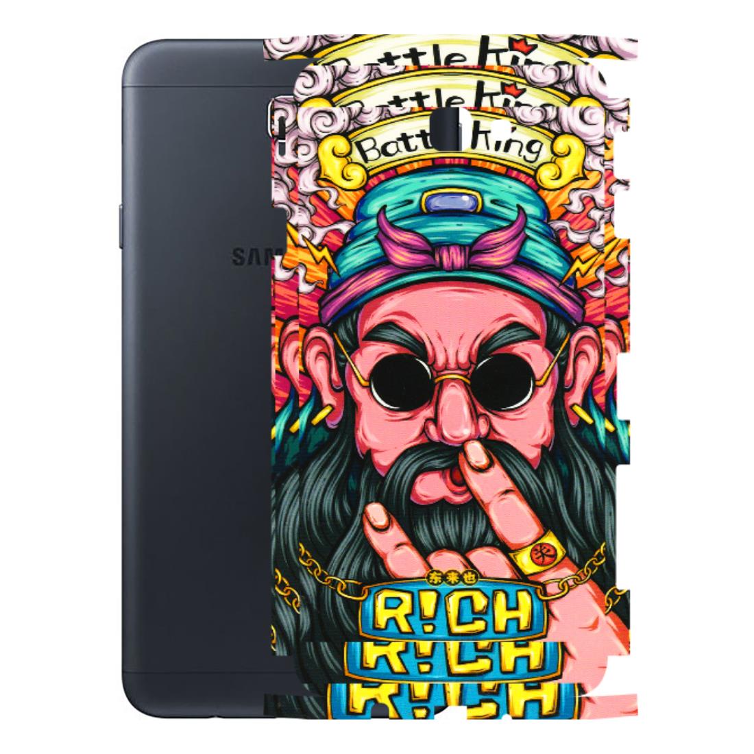 Samsung M/F/Note/Flip and C Phone Skins (All Models) - Battle King Dude Face - 3D Embossed Finish (L-178) Samsung Galaxy On Next