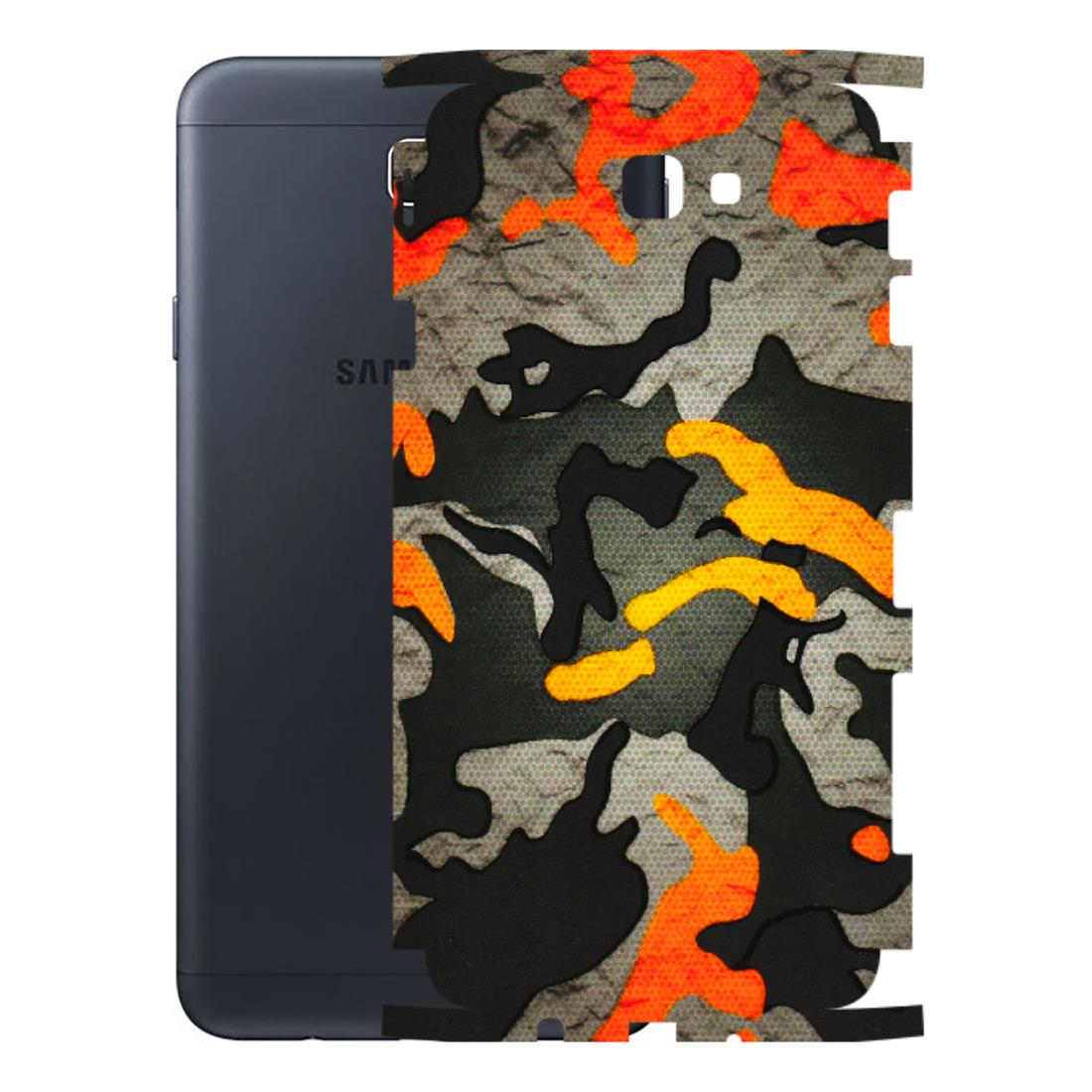 Samsung M/F/Note/Flip and C Phone Skins (All Models) - Orange Camouflage - 3D Embossed Finish (L-204) Samsung Galaxy On Next