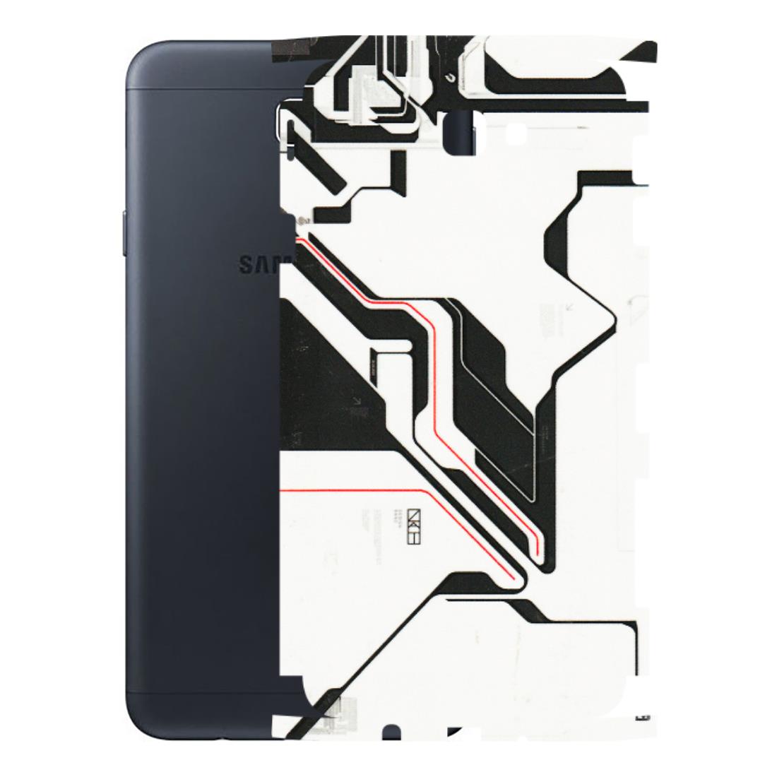 Samsung M/F/Note/Flip and C Phone Skins (All Models) - White Techy Logo - 3D Embossed Finish (L-312) Samsung Galaxy On Next