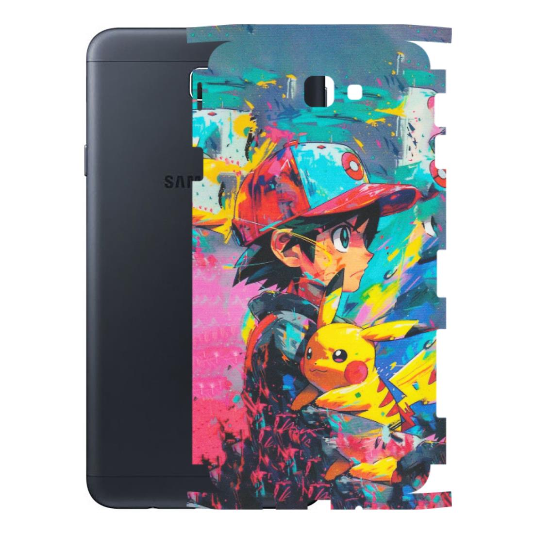 Samsung M/F/Note/Flip and C Phone Skins (All Models) - Ash & Pikachu - Matte Finish (M-26) Samsung Galaxy On Next