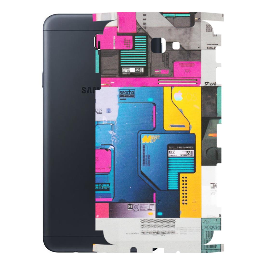 Samsung M/F/Note/Flip and C Phone Skins (All Models) - Colourfull Motherboard Internals - Matte Finish (M-55) Samsung Galaxy On Next