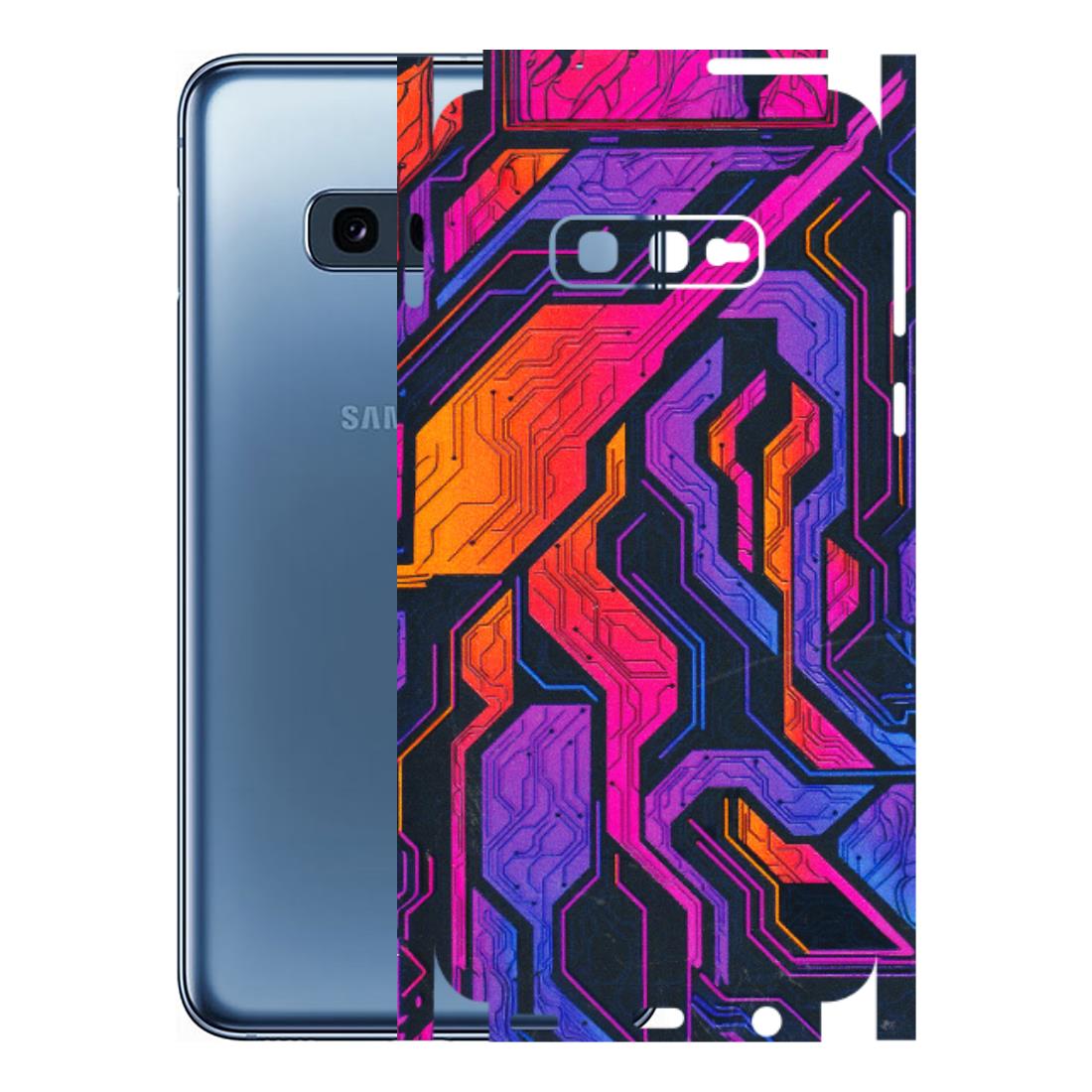 Samsung A/S Series Phone Skins (All Models) - Tech Circuits Futuristic - 3D Embossed Finish (L-07) Samsung Galaxy S10E