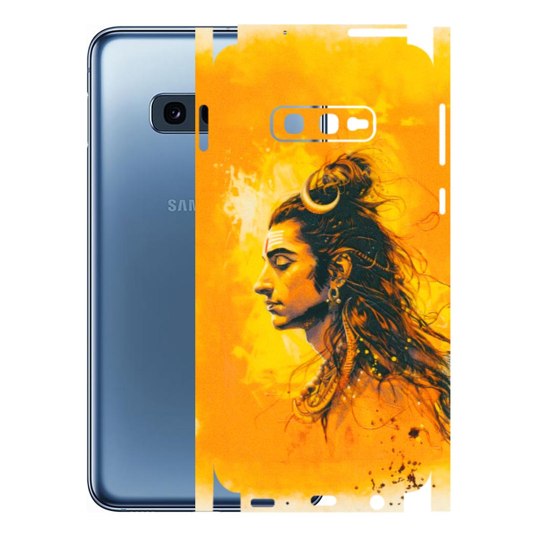 Samsung A/S Series Phone Skins (All Models) - Shiv Shakti - 3D Embossed Finish (L-14) Samsung Galaxy S10E