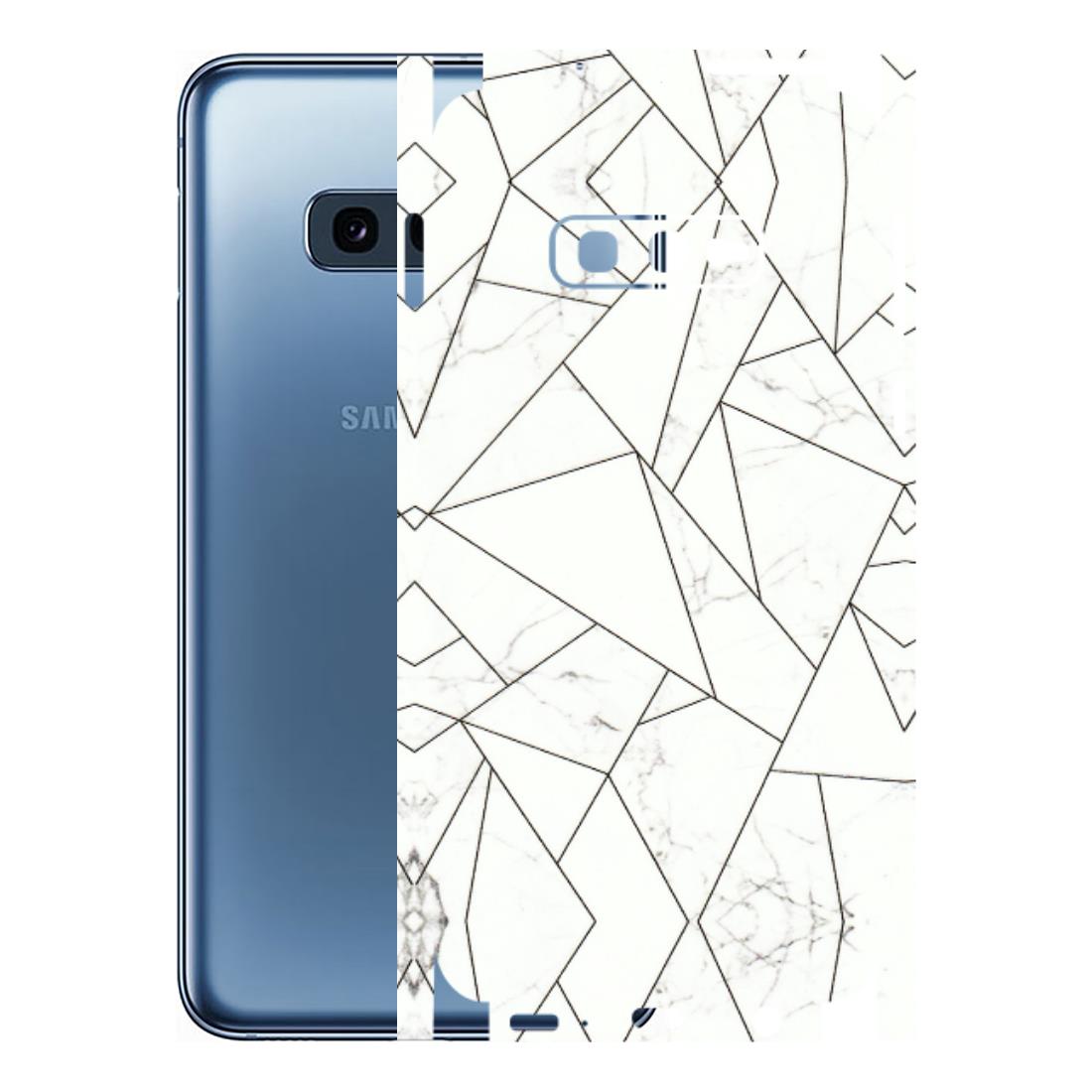 Samsung A/S Series Phone Skins (All Models) - Luxury White Marble Effect - 3D Embossed Finish (L-168) Samsung Galaxy S10E