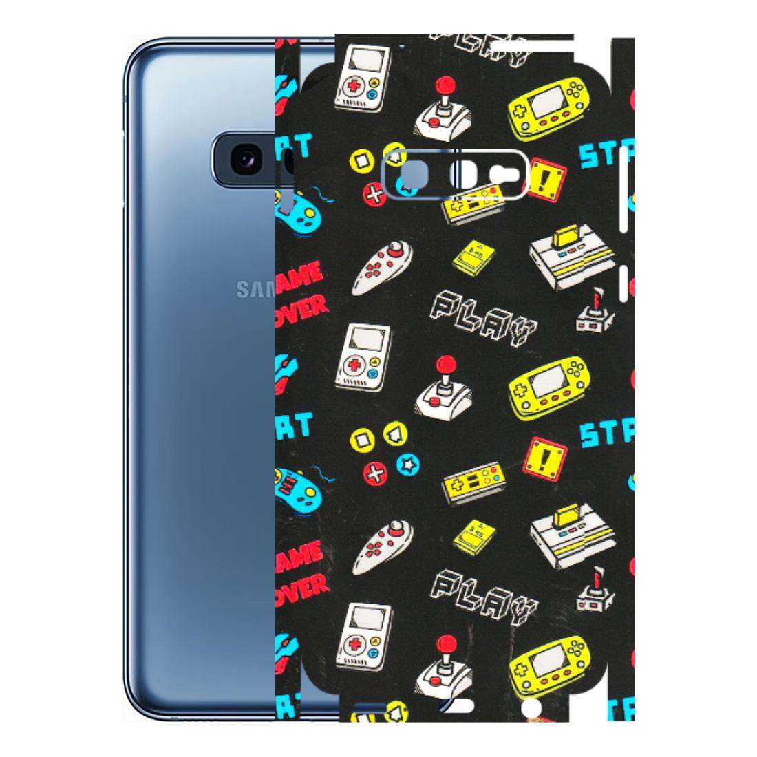 Samsung A/S Series Phone Skins (All Models) - Gaming Doodles - 3D Embossed Finish (L-224) Samsung Galaxy S10E