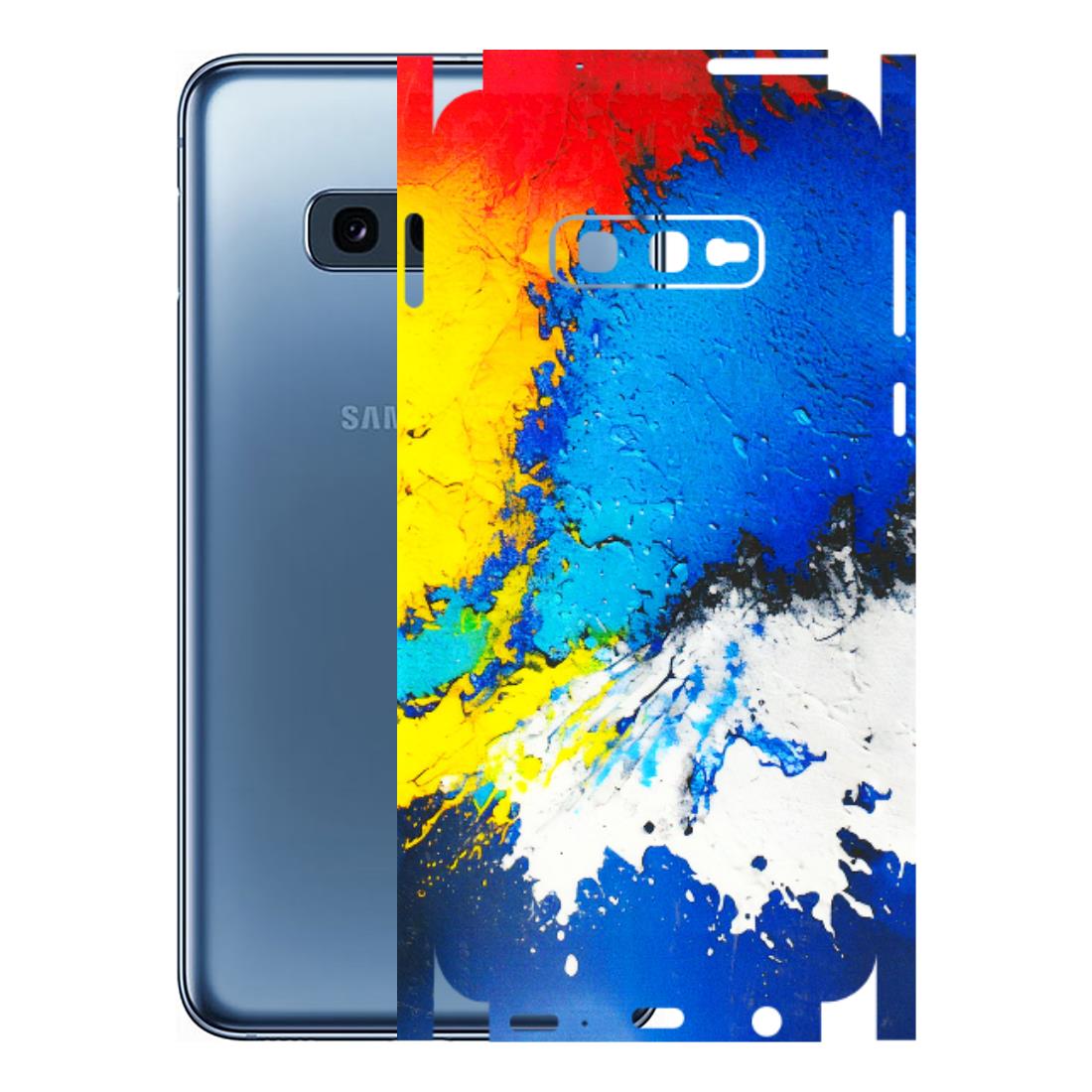 Samsung A/S Series Phone Skins (All Models) - Acrylic Paint Spill - 3D Embossed Finish (L-229) Samsung Galaxy S10E