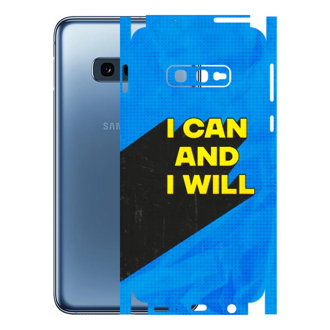 Samsung A/S Series Phone Skins (All Models) - I Can And I Will - 3D Embossed Finish (L-281) Samsung Galaxy S10E