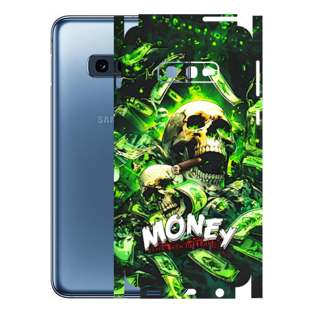 Samsung A/S Series Phone Skins (All Models) - Skull Money - 3D Embossed Finish (L-303) Samsung Galaxy S10E