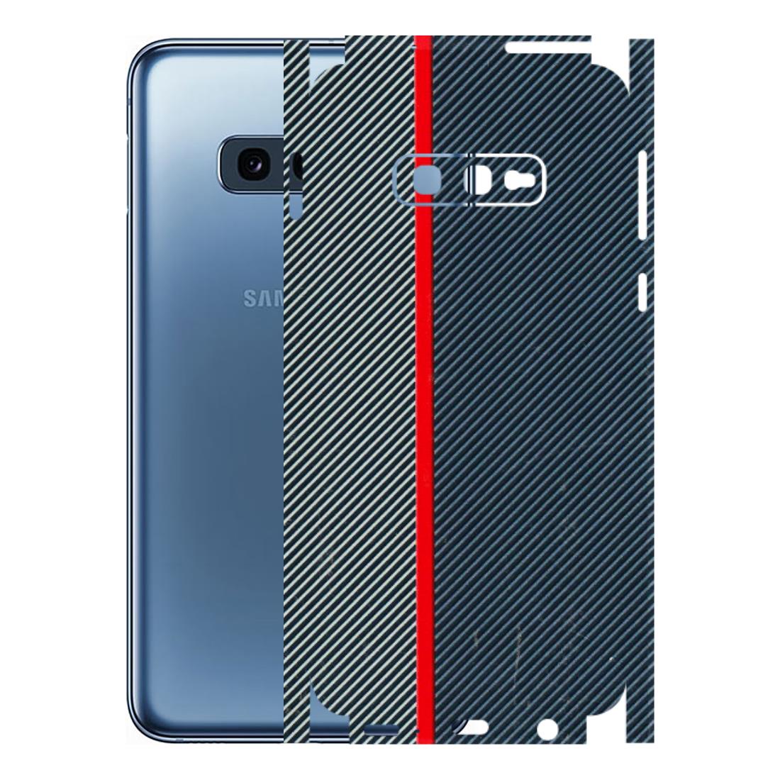 Samsung A/S Series Phone Skins (All Models) - Blue Sober Lines - 3D Embossed Finish (L-305) Samsung Galaxy S10E